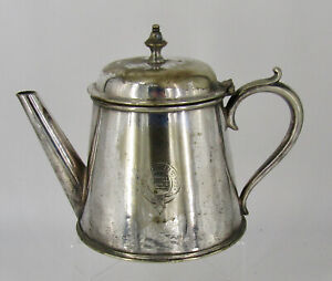 New ListingTHE BELFAST CENTRAL HOTEL CO LTD - Victorian Silver Plate Tea Pot - Elkington Co