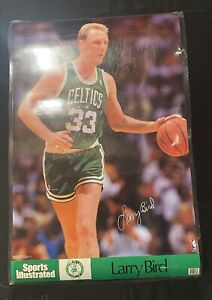 Vintage Larry Bird Poster Sports Illustrated Boston Celtics NBA  Laminated