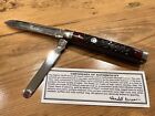 Wendell Carson Fightin’ Bull Doctors Knife, Torched Bone Stag Scales, NIB