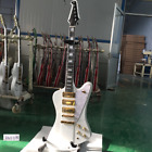 Custom Firebird Electric Guitar White H-H-H Pickups Gold Hardware Free Shipping