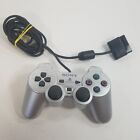 Genuine Oem Sony PS2 Dualshock 2 Controller Silver Playstation 2 Tested Working