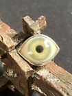 Eye Pendant Sterling Silver The Great Frog / Crazy Pig Style