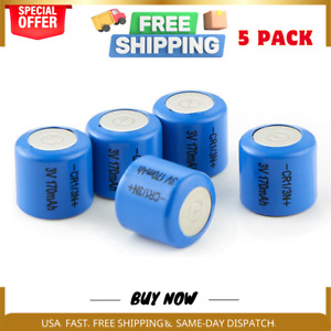 CR1/3N Battery，DL1/3N 3V Lithium Battery-5 Pack / 1 DAY FREE SHIPPING
