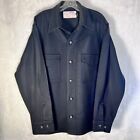 Filson Mens Jacket Vintage Button Up Shirt Seattle 100% Virgin Pure Wool Shacket