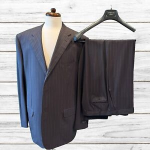 Corneliani Spencer Suit Men's US 46 L BROWN Super 150's Fine Merino Wool 3 BTN
