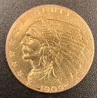 New Listing1909 $2.50 Indian Head Gold Quarter Eagle - U.S. Gold Coin