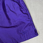 Vintage Reebok Running Shorts Men's Large Purple Nylon Lightweight Gym Logo 90s