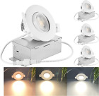 3 Inch Recessed LED Lights Canless Gimbal Eyeball Light 3000K/4000K/5000K Select