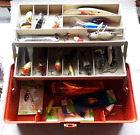 Vintage Plano Tackle Box 5520 full of vintage old collectible lures