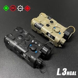 Nylon PEQ NGAL L3 Red Green Laser Sight IR Pointer Aiming Flashlight for Airsoft