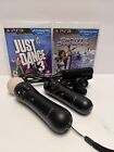 PlayStation 3 PS3 Move Bundle Motion Controller Navigation Camera Tested W/Games