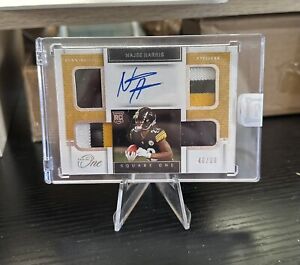 New Listing2021 Panini One Najee Harris Rookie Square One Quad Patch Auto RC /99 Steelers