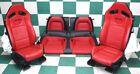 *-BAGS* 23' MUSTANG Coupe Recaro Red Leather Manual Buckets Backseat Seats Set