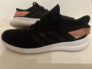 Women’s Adidas Cloudfoam Running Training Gym Shoes Size 8.5 Black/Peach/White