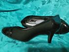 Air Flex Woman's Black Low Heel Pumps Size 8W $14.99
