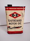 Vintage DX Sunray Outboard Motor Oil Metal One 1 Quart qt Oil Can Tulsa Oklahoma