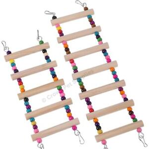 Bird Ladders Swing Toys Play Set fun Colorful Hanging for Bird Cages