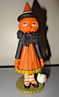 Allen Cunningham Bethany Lowe Girl Witch Costume Clown Bucket Halloween Figurine