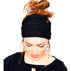 Wide Headband Elastic Hair Band Women Men Head Wrap Wristband Yoga Sports CA