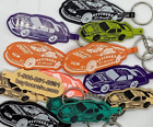 Lot 12 Vintage Keychains Las Vegas Nevada Keytours Souvenir Race Car tchotchke