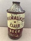 Vintage MILWAUKEE CLUB Cone Top Beer Can (AS-IS) House Golf Course
