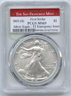 New Listing2021-(S) American Eagle Silver Dollar PCGS MS69 First Strike T2 Emergency - H574