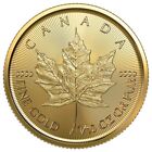 1/10 oz Gold Canadian Maple Leaf $5 Coin 