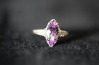 Vintage Kabana Sterling Silver Amethyst Ring Size 6.25 NEW DEADSTOCK Jewelry 925