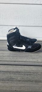 Vintage Nike Greco Wrestling Shoes Size 6 Old School 90s Black Grey Supreme