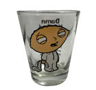 Family Guy Stewie Shot Glass Clear Damn You And Such Party Recipe 2008 Fox 1.5oz