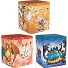 Pokemon TCG Stacking Tins Display Case of 6 Box Fighting Fire Darkness Sealed