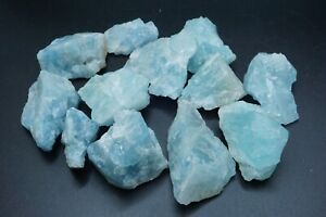 Aquamarine Collection 1/4 Lb Natural Blue Crystal 1st Quality Specimen Gemstones