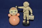 ! SALE ! VINTAGE SOVIET RUSSIAN DOLL TOY FIGURINE 1970s plastic Roly Poly diver