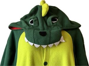 Dinosaur Halloween costume adult size M Kigurumi pajamas fleece one piece pjs