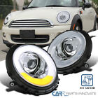 Projector Headlights Fits 2007-2013 Mini Cooper S LED Bar Halo Clear Left+Right (For: Mini)