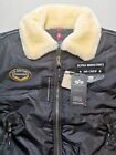 ALPHA INDUSTRIES Mens UK 2XL Injector III Airforce Bomber Jacket BNWT 77th Squad