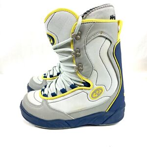 Thirty Two 32 Tariff Snowboard Boots Mens Size 9 Yellow Blue White