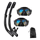 Adults Snorkeling Gear Set Scuba Diving Mask Dry Snorkel Swimming Glasses Youth