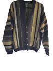 Irvine Park Cable Knit Cardigan Sweater Tundra XL Navy Sage Vintage
