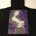 Selena Official Merchandise Black Hoodie Size XL Quintanilla Logo Duo Sweatshirt