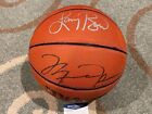 Michael Jordan Larry Bird Auto Autographed Signed Basketball Upper Deck UDA COA