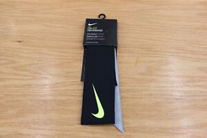 NEW Nike Head Tie Headband  Swoosh DRI FIT Black Nadal, Agassi Style
