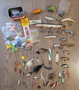 New ListingHuge Assorted Vintage Fishing Lure Lot Weights Hooks Waterproof Matches