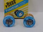 LOT OF 2 Buss Fusetron Type T 6 1/4 Amp Time Delay Fuses - Standard Medium Base