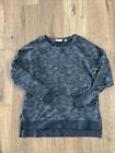 Tasc Bamboo Cotton Gray Camo Pullover - Athleisure Workout - Size Small