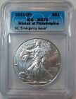 New Listing2021-P MS 70 ICG, AMERICAN SILVER EAGLE, EMERGENCY ISSUE, .999 FINE SILVER