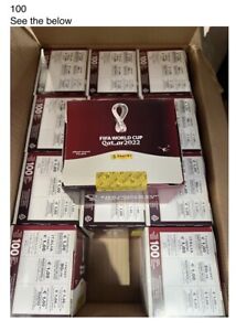panini fifa world cup qatar 2022 stickers box new sealed 100 packs