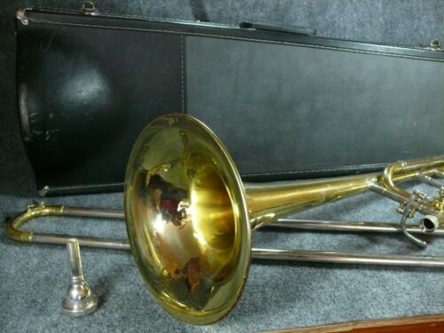 Blessing Bass Trombone Ready to Play! B-88-0 F Trigger Open Wrap has flaws