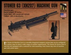 Stoner 63 (XM207) Machine Gun Atlas Classic Firearms Card