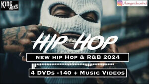 2024 Rap HipHop RnB 143 Music Videos 4 DVDs Cardi B Kendrick Lamar Drake Future
